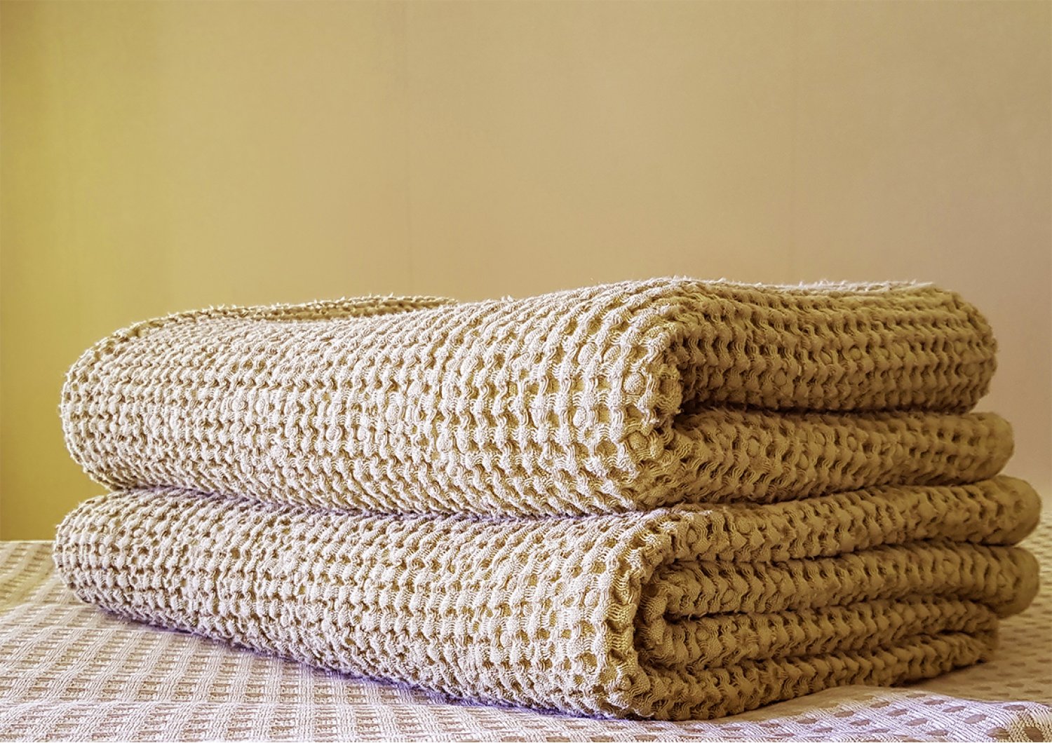 how to sew linen bath towels